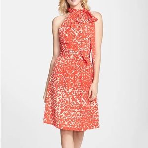 Cynthia Steffe Printed Crêpe de Chine Halter Dress